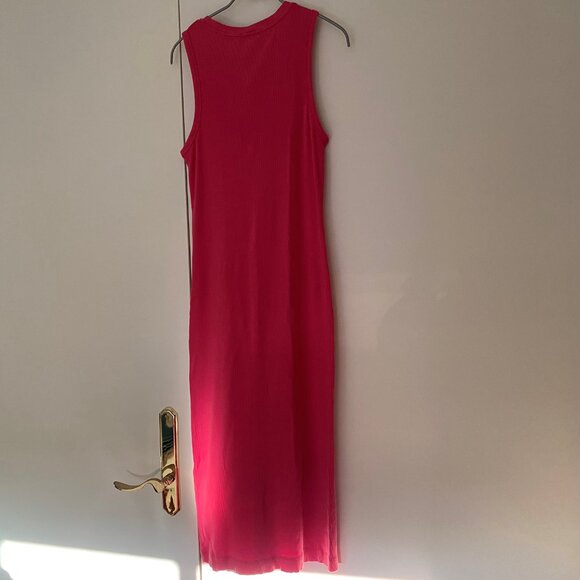 Robe longue 100% coton , tricot côtelé (stretch) - Picture 3 of 4